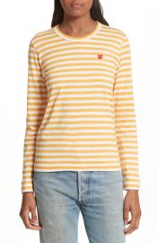 Comme des Gar  ons PLAY Stripe Tee   Nordstrom at Nordstrom